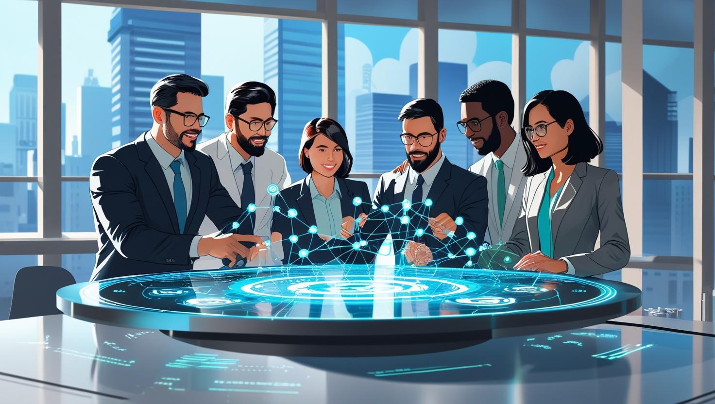 Infinite Technology founder and team workspace